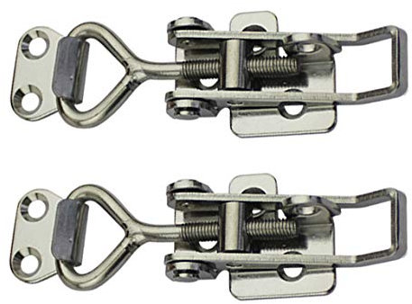 Verstellbarer Schnappverschluss für Schränke, Boxen, Hebelgriff, Knebelverschluss, 2 Stück (1S, Bereich: 75–95 mm)