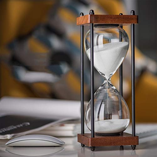 Sanduhren Sanduhr Timer30 Minuten Holzrahmen Sand Timer Home Decoration Arbeit Zeitmanagement-Assistent,- 8 Farben Mode Bunte Einzigartiges kreatives Souvenirgeschenk (15 30 Minuten)