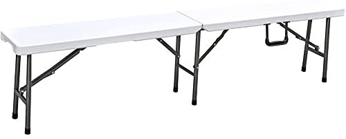 Lomadox Klappbank Partybank Bank in weiß 180 cm breit