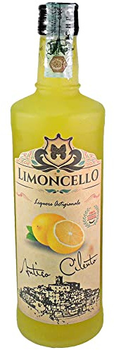 Limoncello | Antico Cilento | Liquore di Limoni Cilentani | Altissima Qualità Artigianale | Bottiglia 70Cl | Idea Regalo