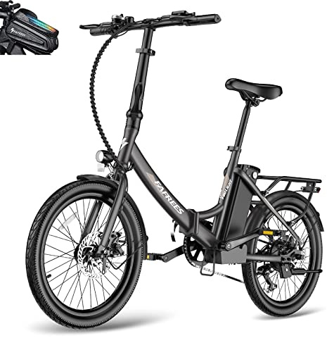 Fafrees [ Offiziell F20 Light Ebike Damen City 20 Zoll 36V 14,5AH Akku 250W, Bremslicht Fahrrad 120kg Max. 25km/h Reichweite 55-110KM Elektro Mountainbike Herren 155-195CM