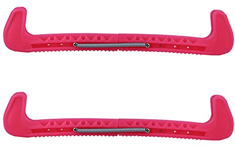 Agatige 1 Paar Skate Guards, verstellbare Figure Skate Guards Sports Ice Skate Blade Covers, vielseitige Skate Protectors für alle Schlittschuhe(Rosa)