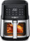 PARIS RHÔNE Friggitrice ad aria calda 5 l XXL con finestra di visualizzazione, Airfryer 8 in 1, lavabile in lavastoviglie con funzionamento one-touch, cestino antiaderente e tblett rimovibile
