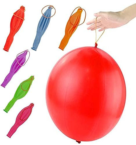 ZHIYE 6PCS Large Punch Balloons, 14 Heavy Duty Strong Punching Balloons Party Bag Fillers Ideal for Party Games Indoor or Outdoor Fun