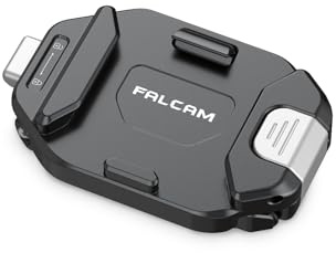 FALCAM F38 Kamera Clip V2 mit Schnellschuhbasis, 38mm Arca-Swiss-kompatibel, Schnellmontage-Stativzubehör, Aluminium, für DSLRs, Köpfe, Stative, Canon, Sony, Nikon, Zhiyun, Feiyu und DJI
