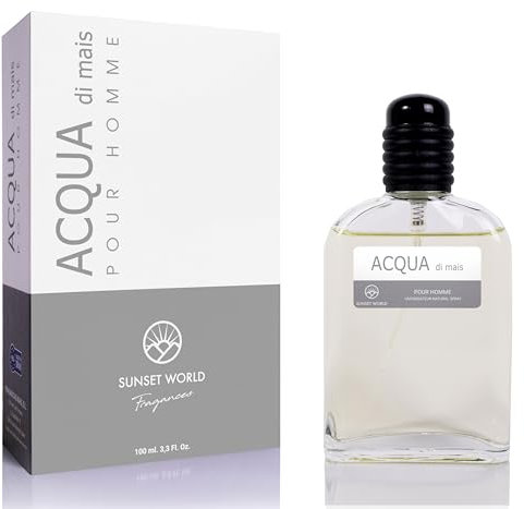 Acqua di Mais - Compatibile con Acqua Di Giò. Acqua di Colonia Intense 100 ml, Profumo ai Feromoni per Uomo, Profumi Equivalenti