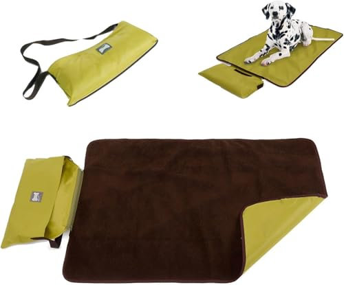 Yolispa Haustier Hundematte Hundebett Grosse Hundekissen Faltende Hundebett Wasserdicht Schlafmatte Decke Hundematte für große, mittelgroße Hunde für Hunde Indoor Outdoor Camping Reisen