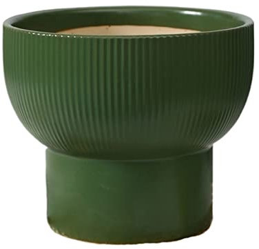 JDSHFEN Pot de Fleurs en céramique de Grande Taille Pot spécial décoratif Haut adapté aux Plantes succulentes aux orchidées aux Plantes d'intérieur aux Plantes，Blanc-S