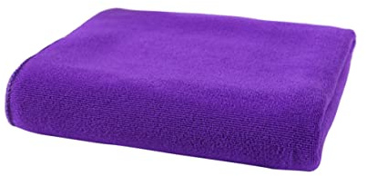 FRCOLOR Mikrofaserhandtuch für Gesicht und Haare Waschlappen aus Mikrofaser Wasserabsorbierend und Schnell Trocknend für Bad Küche Auto und Mehr Dunkelviolett