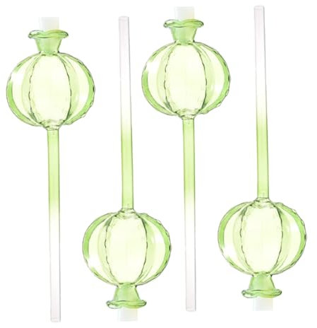 TOYANDONA Lot de 4 Distributeurs d'eau Automatiques en Verre Transparent pour Plantes D'intérieur, Arrosage Facile de Cactus, Piquets D'arrosage pour Pots et Bonsaïs, Irrigation Pratique