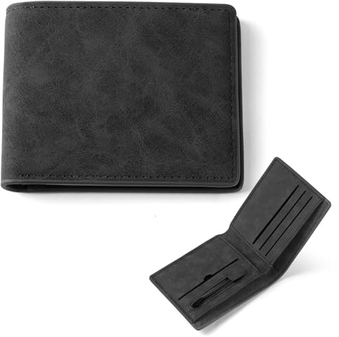Vicloon Portefeuille Homme avec Porte-Cartes, Billets et Poche à Monnaie Porte Carte, Petit Portefeuille Homme pour Pièces, Carte de Crédit, pour Travail, Affaires, Quotidien ou Les Voyages