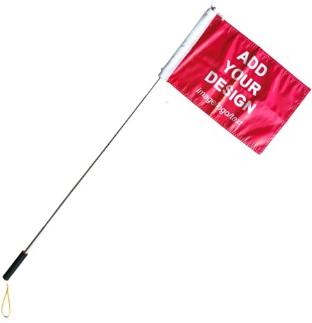 Personalized Flag Banner Custom Flags with Telescopic Flagpole Stainless Steel Pole (style 2, 30x45 cm)