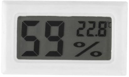 Cube-LED Digital LCD Thermometer Hygrometer – Accurate Temperature Humidity Monitor for Reptile Vivariums and Indoor Environments [TH09]