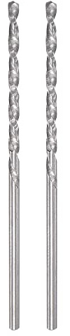 sourcing map Solid Carbide Twist Drill Bits 1.5mm, Metric Left Hand Spiral Flutes Straight Shank Tungsten Steel Drilling Tool for Stainless Steel Alloy Metal, 2pcs