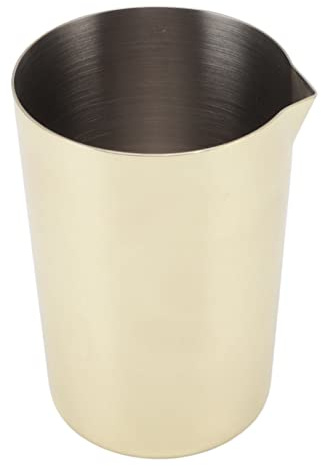 Stainless Steel Mixing Glass, Double Walled Metal Cocktail Mixing Glass Pitcher Bar Mixing Cups Glass Bartender Tools for Making Cocktails(Gold)
