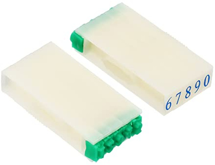 PATIKIL Detachable Number Stamps, 2 Set Numeral 0-9 Number Stamp Combination Set Number Stamper Initial Stamp Font Size 4x2.5mm for Card Tag Scrapbook Craft Making Teaching