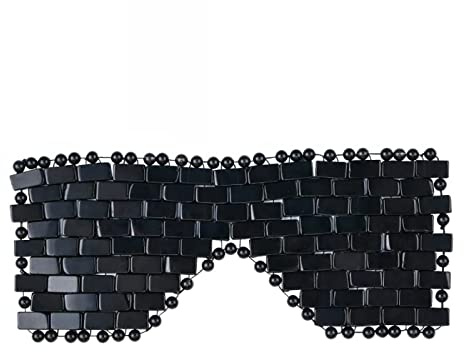 Natürliche Edelsteinperle Jade Schlafmaske Rosenquarz Amethyst,Obsidian