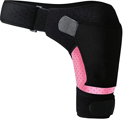 Xlqyb Bandage d'épaule ajustable pour tendinite, bandage d'épaule pour tendinite et épaule luxée, pour hommes et femmes, pour l'épaule droite et gauche.