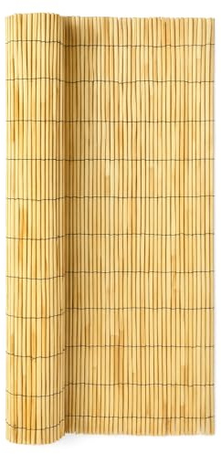 Fizporium 1.5m x 4m Natural Handmade Reed Fence Bamboo Screening Garden Decorative Fencing Garden Allowing For Plenty of Natural Light and Airflow Eco-friendly Way To Add Privacy To Your Outdoor Space