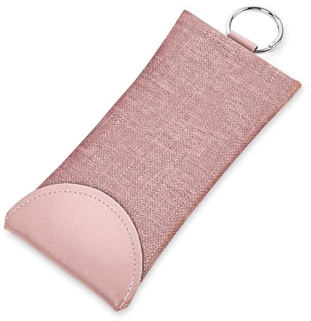 Linkidea Sonnenbrillenetui für große Brillen, Brillenetui für große Fassungen, Reiseetui für Brillen, kompatibel mit Ray-Ban Aviator Titanium/Caravan Reverse/verschiedenen Markenmodellen, Rosa