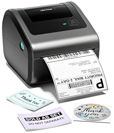 Phomemo D450BT Thermal Label Printer 4x6,Shipping Label Printer,Bluetooth Label Printers for Postage Package,Address,Logo,Lightweight Thermal Printer Compatible with Ebay,Etsy,Amazon,Shopify,etc