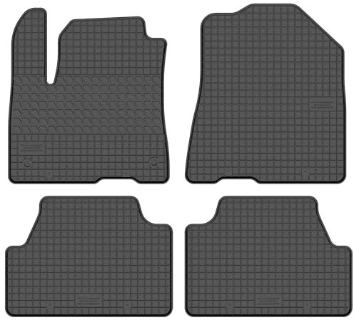 edecor Gummifussmatten Automatten Gummimatten Gummi Fußmatten Satz Set für Kia e-Soul Elektro Bj. 2014-2019