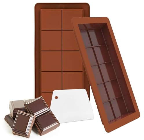 Chokladform silikon, 2 stycken silikonform med spatel