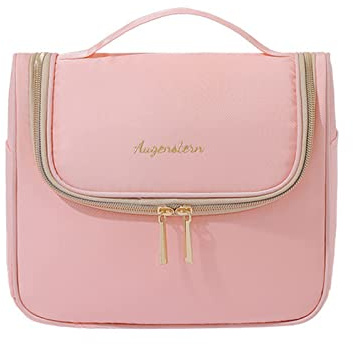 Mumuve Make-up-Tasche mit großem Fassungsvermögen, tragbar, Reise-Kosmetiktasche, wasserdicht, multifunktionaler Kulturbeutel für Damen, hell, Size: approx.23x10x19cm/9.06x3.94x7.48in