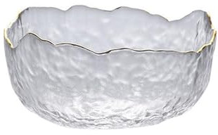 crayfomo Tazón de Fuente de Ensalada de Vidrio Tazón de Fuente Helado Claro Tazón de Fruta Tazón de Bocadillo Tazón de Palomitas de maíz para Ensalada Pasta de Postre de Fruta