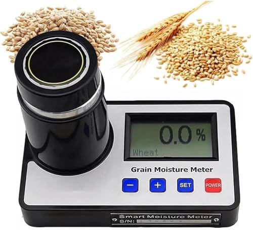 Misuratore di umidità per cereali Misuratore di umidità alogeno portatile, intervallo di misurazione 3-40%, per caffè, riso, grano 19 tipi di test di umidità per cereali