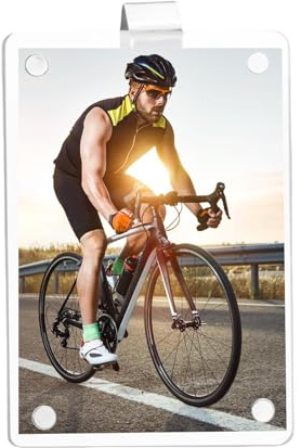 ETUCYNG Magnetischer Fotohalter für Auto-Sonnenblende, Bilderrahmen, Acryl, magnetisch, Autozubehör, Geschenke für Ehemann, Ehefrau, Sohn, Geburtstag