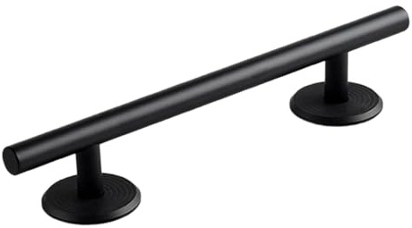Hellery Fingerboards, Rails, Hindernis Rail, Vielseitige Rampe, Tolles Zubehör für Spiele, Geschenkidee, Edelstahl Zubehör, Finger Skateboard Rail, Schwarz, 20 cm
