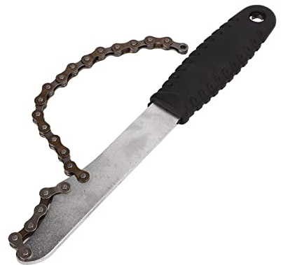 HUIOP Llave de Cadena de Cassette para Bicicleta con Diseño Ergonómico, Herramienta de Látigo de Cadena de Acero para Reparación de Bicicletas de Montaña, Premium y Resistente