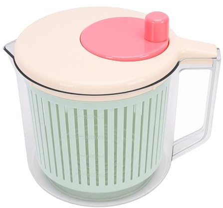 OEBUAFI Centrifuga Elettrica per Insalata, Lavalattuga e Asciuga Verdure, Grande capacità 4 Litri, Ricaricabile Tramite USB Type-C, con Corpo in PP per Uso Alimentare, Ideale per Verdure (stile 1)