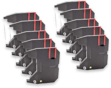 vhbw 10x Farbband Schriftband kompatibel mit Brother Compactronic 80, 380 Nadeldrucker, Bondrucker - Carbonband Schwarz