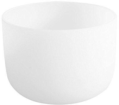 ENERGYSOUND 432 Hz B Krone Chakra Frosted Quarz Kristall Singschale 8 Zoll (20 cm)