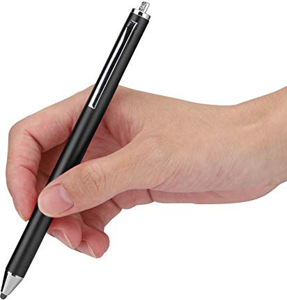Stoffkopf Stylus Touchscreen, Universal Touch Stift für Smartphones und Tablets, Ersatzstift Ersatzstift, Professionelle kapazitive Stiftgrafikzeichnung(Schwarz)
