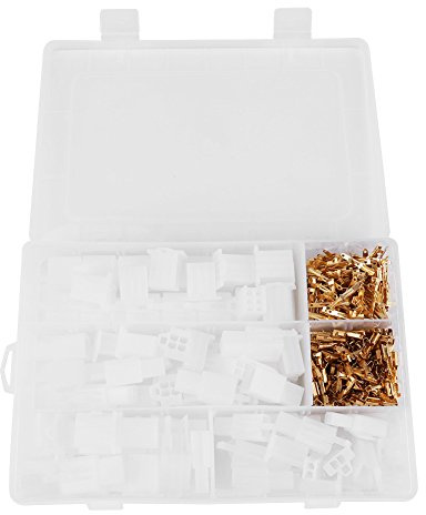 Fydun 380pcs Connettore elettrico 2.8MM connettori 2 3 4 a 6 vie Terminale alloggiamento Kit femmina e maschio per auto Motocicletta