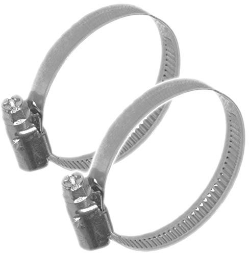 2 Stück Set Schlauchschelle aus Edelstahl V2A Spannbereich für 10 mm 1,0 cm 3/8 Zoll Außen Durchmesser Tülle Klemmschelle Binder Wasser Gartenschlauch