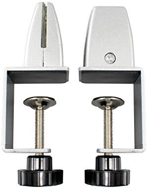 Aluminum Adjustable Partition Clamp - Acrylic Desk Divider Support Clamp for Clear Shield