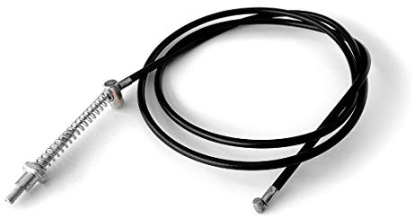 L-faster Bremskabel für Roller, 120 cm oder 130 cm oder 180 cm, Stahl, Schwarz, für Fahrrad, Roller, Motorrad, Bremskabel mit Feder