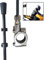 NC 2.7ft Strong Glass Fiber Motorcycle Flagpole with Two Flag Holders Clamping 22mm Pipe Installation