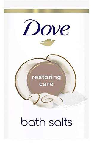 Dove Renewing Care Peony & Rose Bath Salts with skin-natural moisturisers to relax your mind & body, leaving your skin smooth & soft 900 g