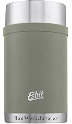 Esbit Sculptor Thermobehälter für Essen, mit personalisierter Gravur, Edelstahl, BPA-Frei, Schwarz, Silber &mehr, 500ml, 750ml & 1000ml, Speisegefäß für warme und kalte Speisen, für Suppen und Salate