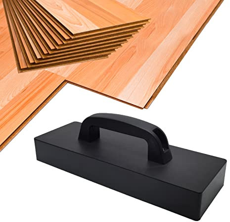 MinliGUY Gewindeschneidblock, großer und beschwerter Boden-Installationsblock mit Griff, kein Hammer erforderlich, für Laminat/Holz/Hartholz/LVT/LVP/Vinyl-Dielenböden, schwere Bodenbeläge