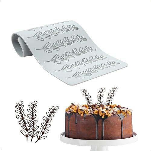 Moule à Fondant en Silicone - Gâteaux de Décoration Motif Forêt 3D Branches Feuillues Chocolat Accessoires Outillage Pâtisserie Gaufrer Cupcake Bonbons - 1pc