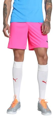 PUMA teamGOAL Shorts, Unisex-Erwachsene Gestrickte Shorts, Fluro Pink PES-PUMA Black, 705752