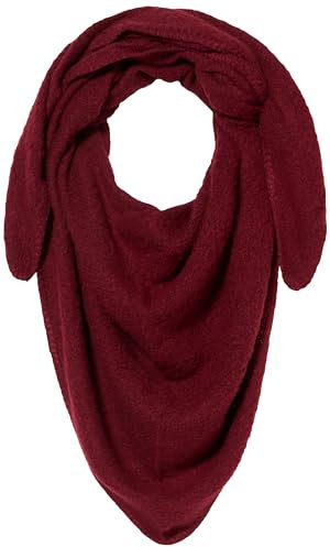 s.Oliver Damen 2137793 Dreieckstuch, Strick, 3871 rot, 1