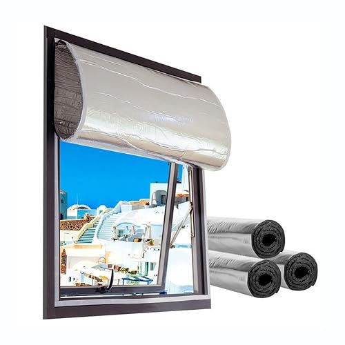 zklaseot Verdunkelungsrollo, Wärmereflektierend Fensterfolie, Fenster Wärmedämmschild Dicke Fenster Isolierfolie Aluminium Blackout Anti-UV (Farbe : Silver, Größe : 70x200CM)