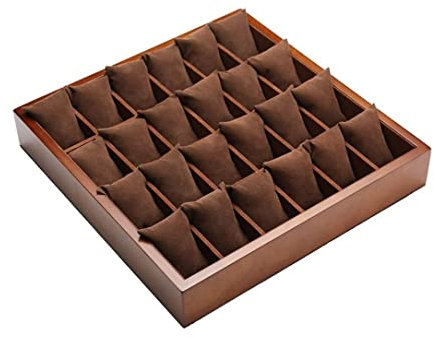 REEKOS Uhren Aufbewahrungsbox Uhrenbox Uhrenschatulle Uhrenbox for 24 Herren, Groß, Uhrenetui, Schmuckdisplay, Organizer, Uhr, Schmuckablage, Uhrenetui, Organizer, Vitrine Uhrenkasten Uhrenkoffer